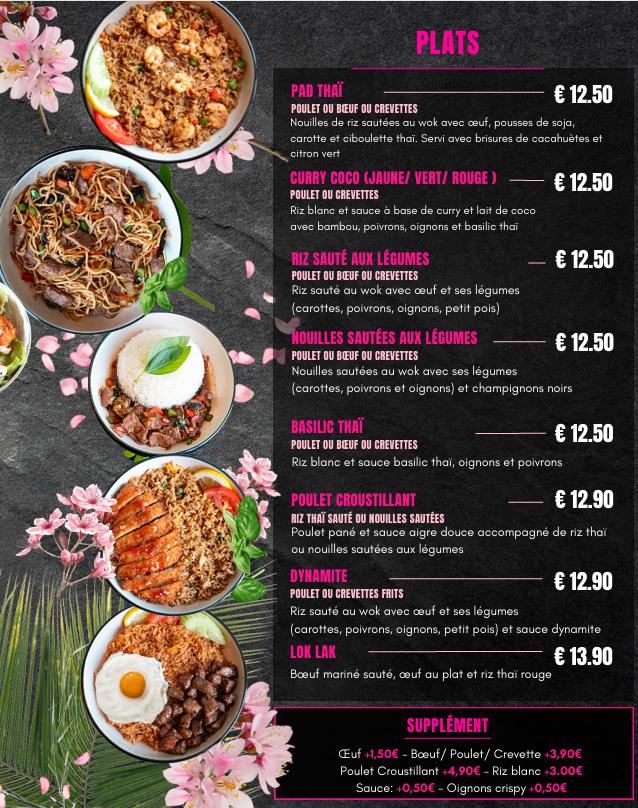 Lovely Thaï Restaurant - Menu Image 1